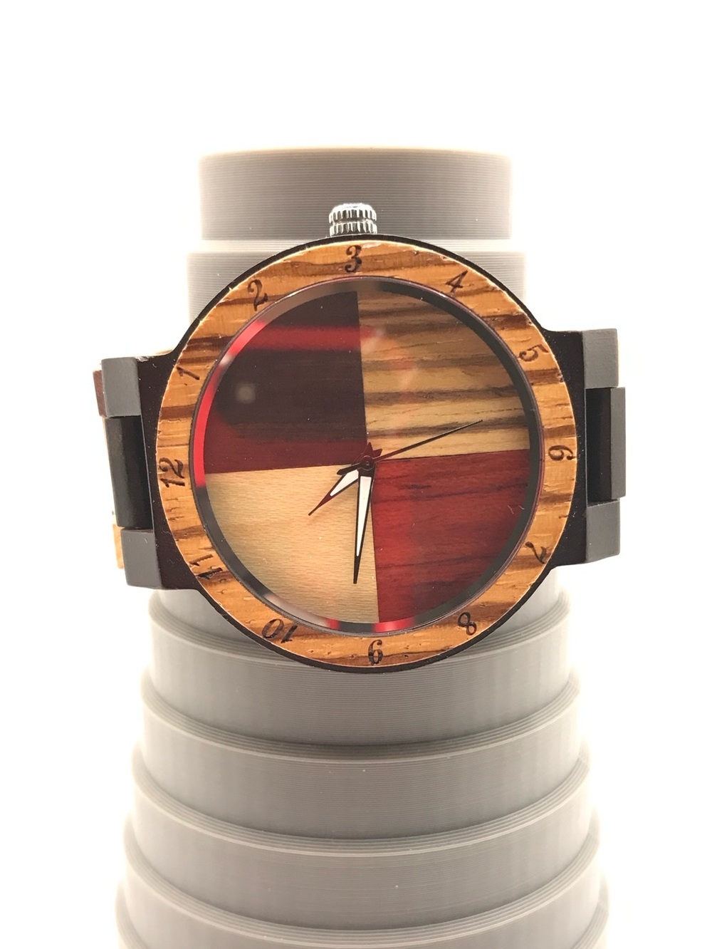 Men's Multi-Tone Wood Watch - Picture 6 of 8